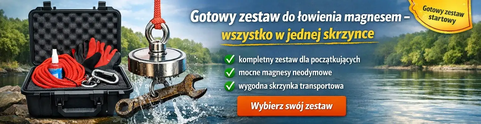 magnet fishing zestawy magnesy